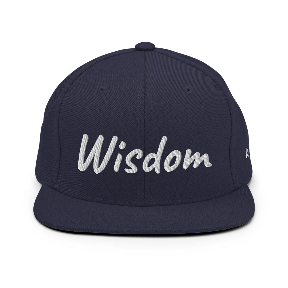 Wisdom In Marble Embroidery on Classic Snapback Hat