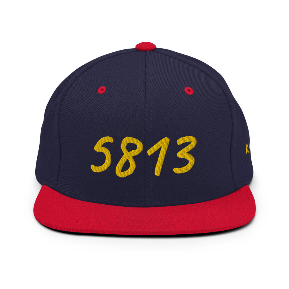 5813 In Gold Embroidery on Classic Snapback Hat