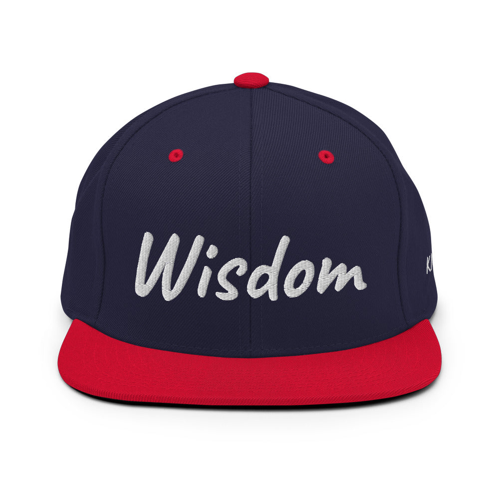 Wisdom In Marble Embroidery on Classic Snapback Hat