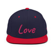 Love In Star Rose Quartz Embroidery on Classic Snapback Hat