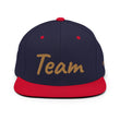 Team In Celluloid Embroidery on Classic Snapback Hat