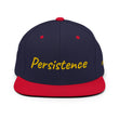 Persistence In Gold Embroidery on Classic Snapback Hat