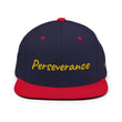 Perseverance In Gold Embroidery on Classic Snapback Hat