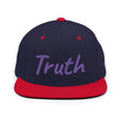 Truth In Amethyst Embroidery on Classic Snapback Hat