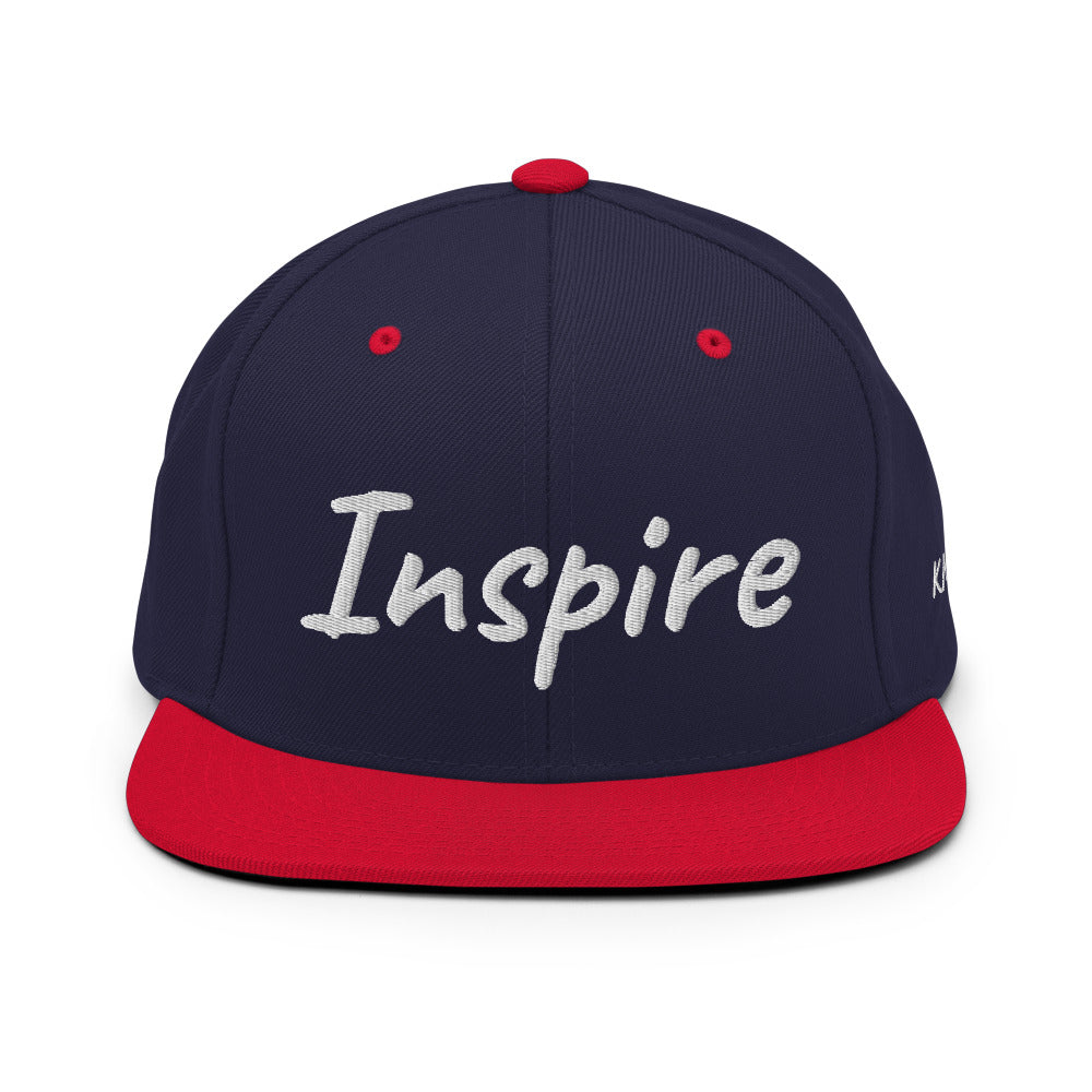 Inspire In Diamond Embroidery on Classic Snapback Hat