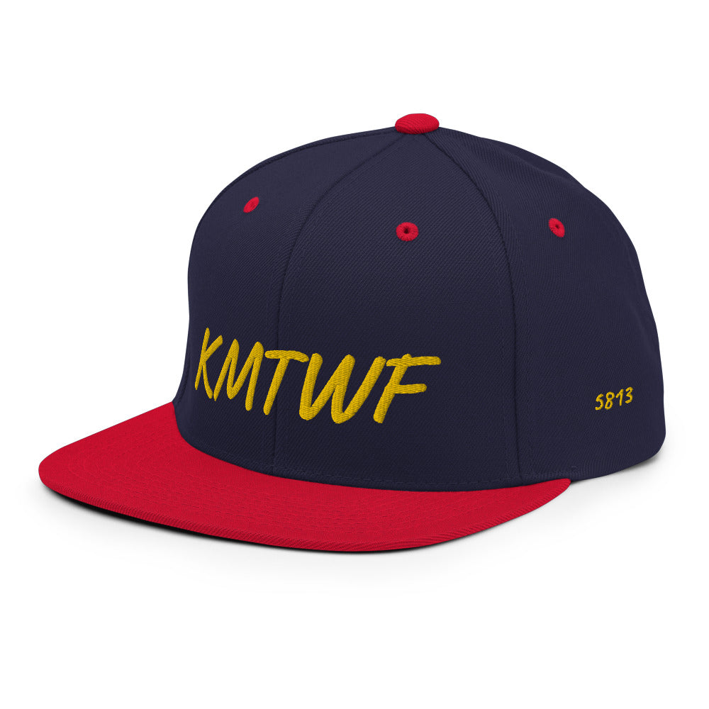 KMTWF In Gold Embroidery on Classic Snapback Hat