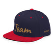 Team In Celluloid Embroidery on Classic Snapback Hat