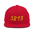 5813 In Gold Embroidery on Classic Snapback Hat