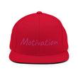 Motivation In Star Rose Quartz Embroidery on Classic Snapback Hat