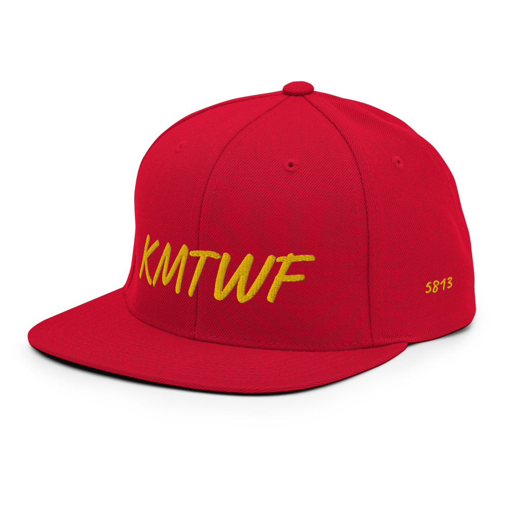 KMTWF In Gold Embroidery on Classic Snapback Hat