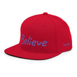 Believe In Amethyst Embroidery on Classic Snapback Hat