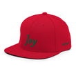 Joy In Emerald Embroidery on Classic Snapback Hat