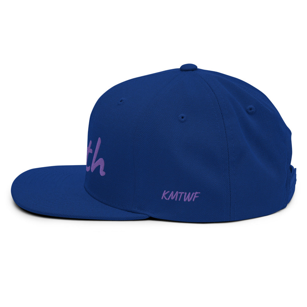 Truth In Amethyst Embroidery on Classic Snapback Hat