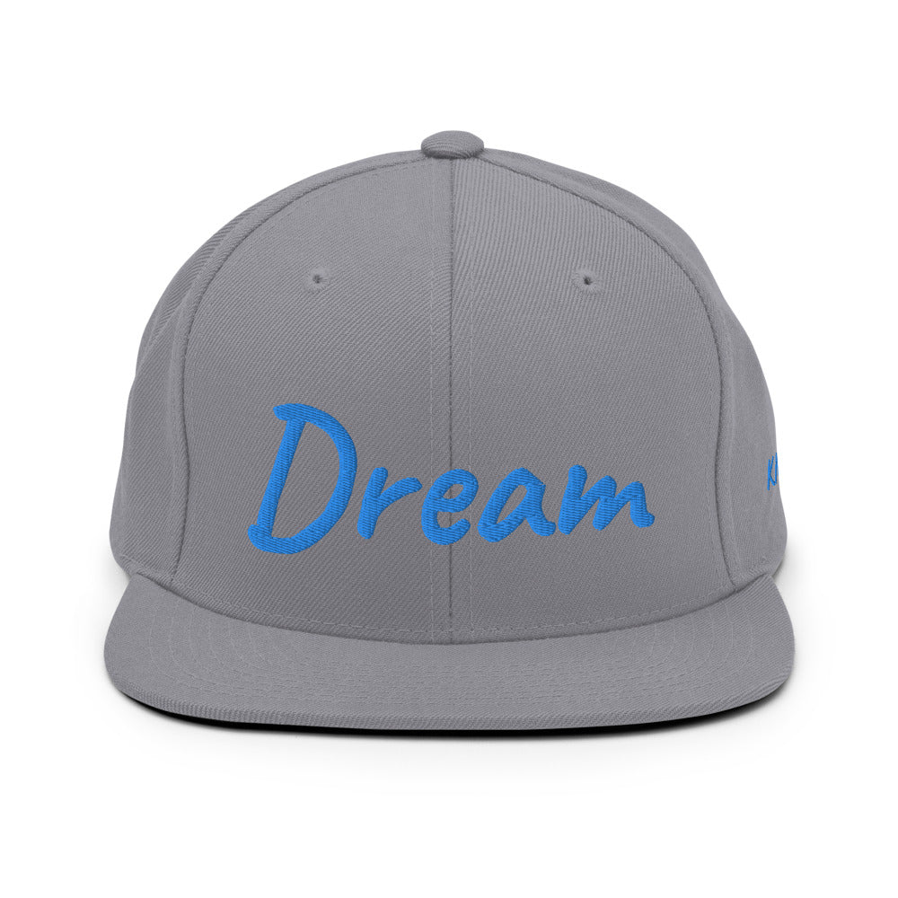 Dream In Sapphire Embroidery on Classic Snapback Hat