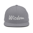 Wisdom In Marble Embroidery on Classic Snapback Hat