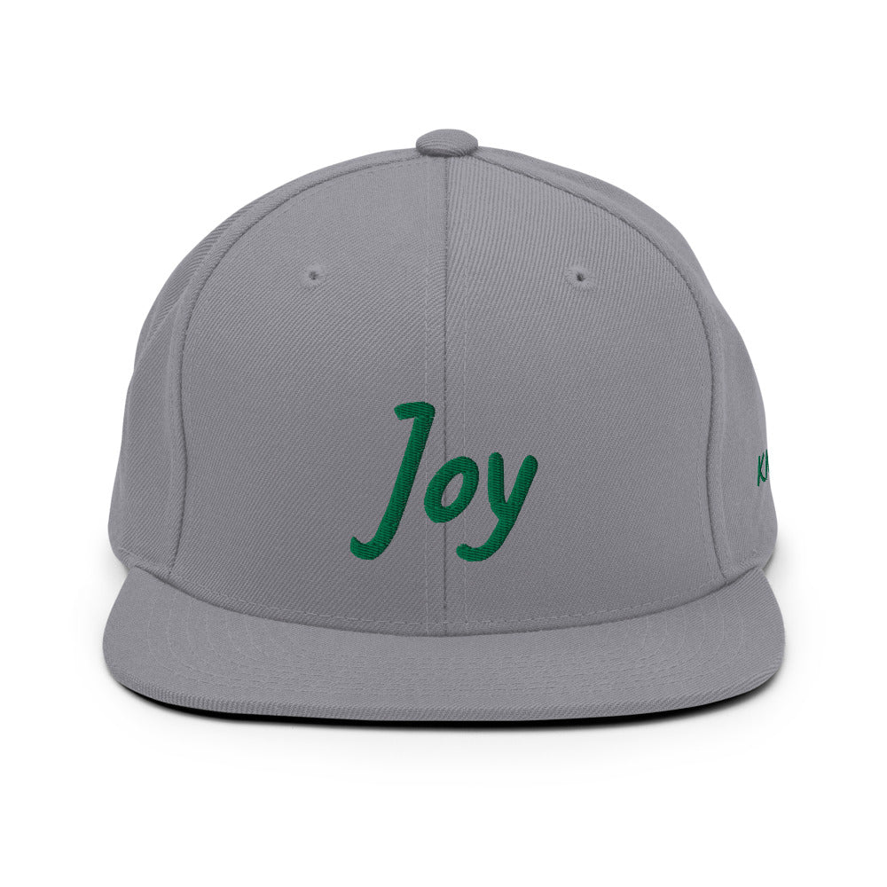 Joy In Emerald Embroidery on Classic Snapback Hat