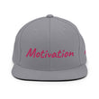 Motivation In Star Rose Quartz Embroidery on Classic Snapback Hat