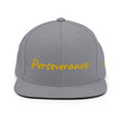 Perseverance In Gold Embroidery on Classic Snapback Hat