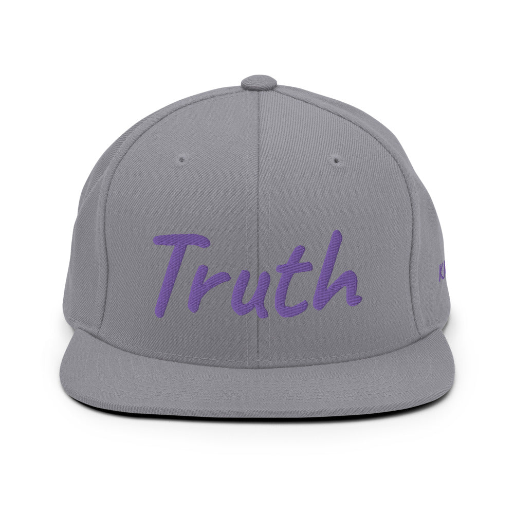 Truth In Amethyst Embroidery on Classic Snapback Hat