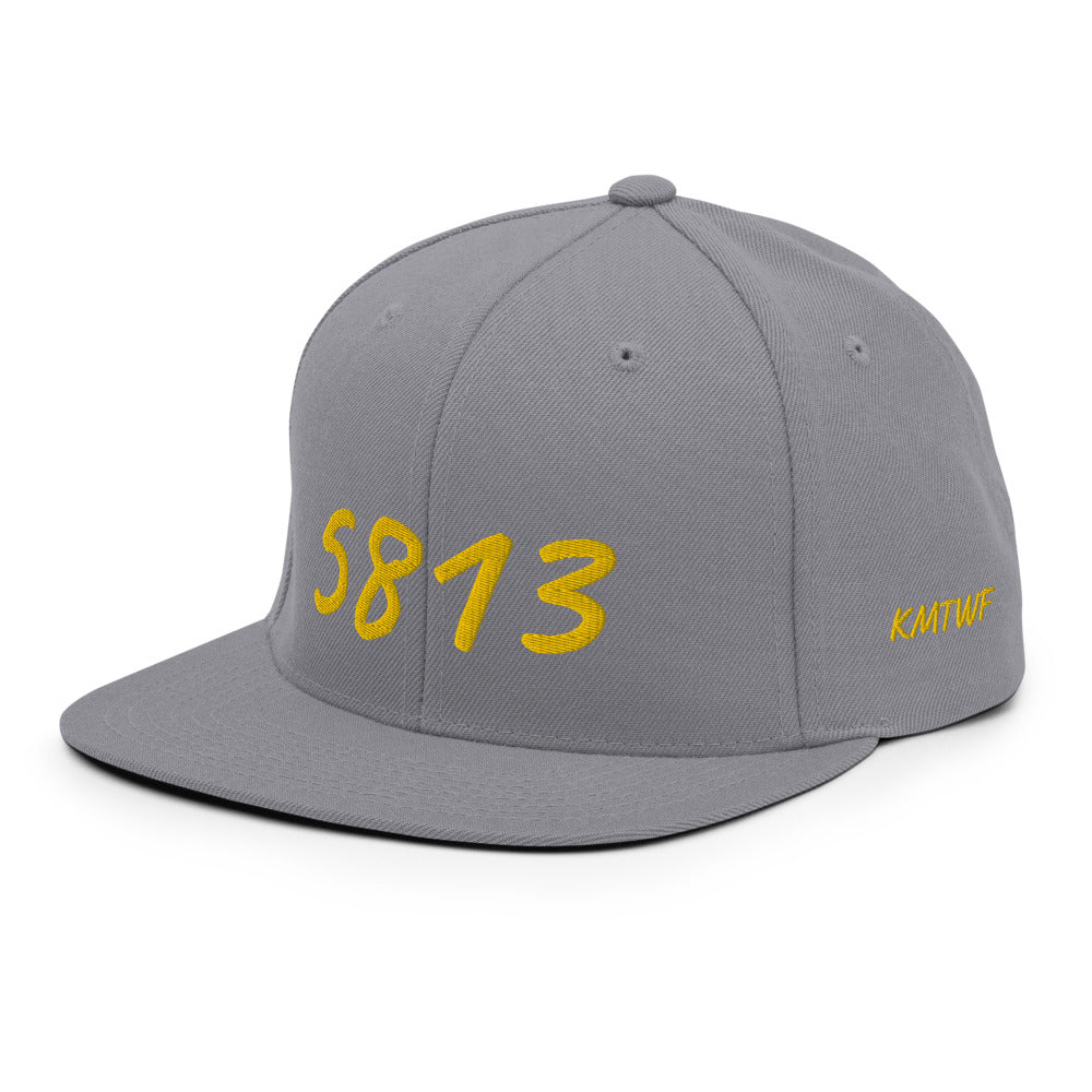 5813 In Gold Embroidery on Classic Snapback Hat