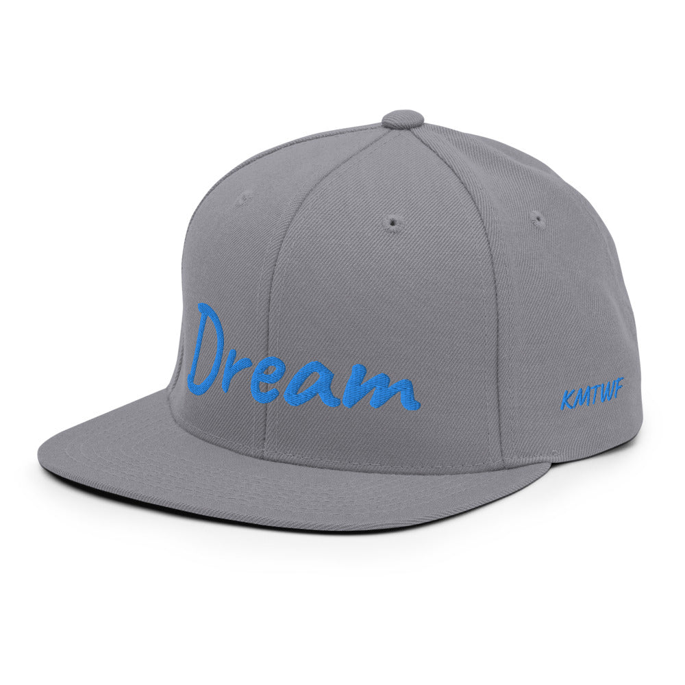 Dream In Sapphire Embroidery on Classic Snapback Hat