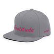 Gratitude In Star Rose Quartz Embroidery on Classic Snapback Hat