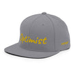 Optimist In Gold Embroidery on Classic Snapback Hat