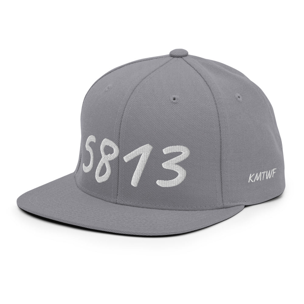 5813 In Pearl Embroidery on Classic Snapback Hat