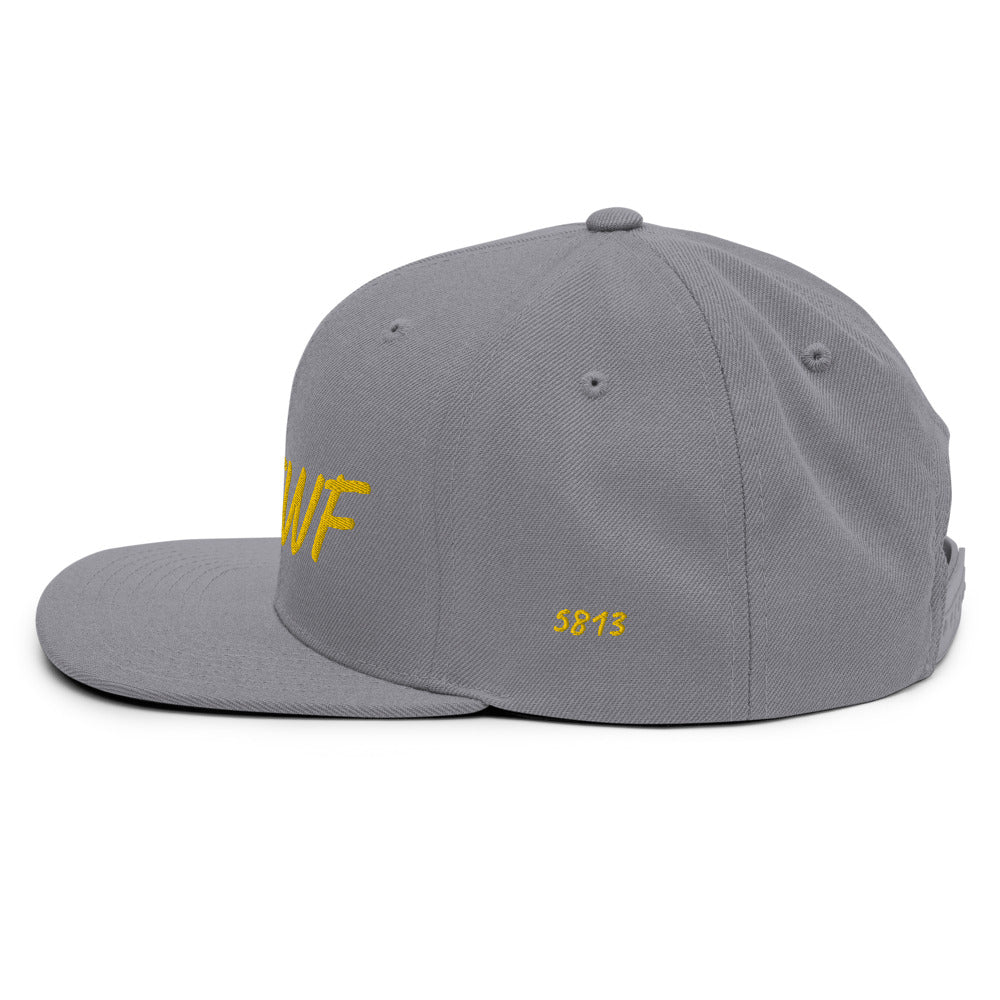 KMTWF In Gold Embroidery on Classic Snapback Hat