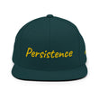 Persistence In Gold Embroidery on Classic Snapback Hat