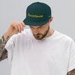 Persistence In Gold Embroidery on Classic Snapback Hat