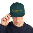 Persistence In Gold Embroidery on Classic Snapback Hat