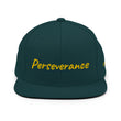 Perseverance In Gold Embroidery on Classic Snapback Hat