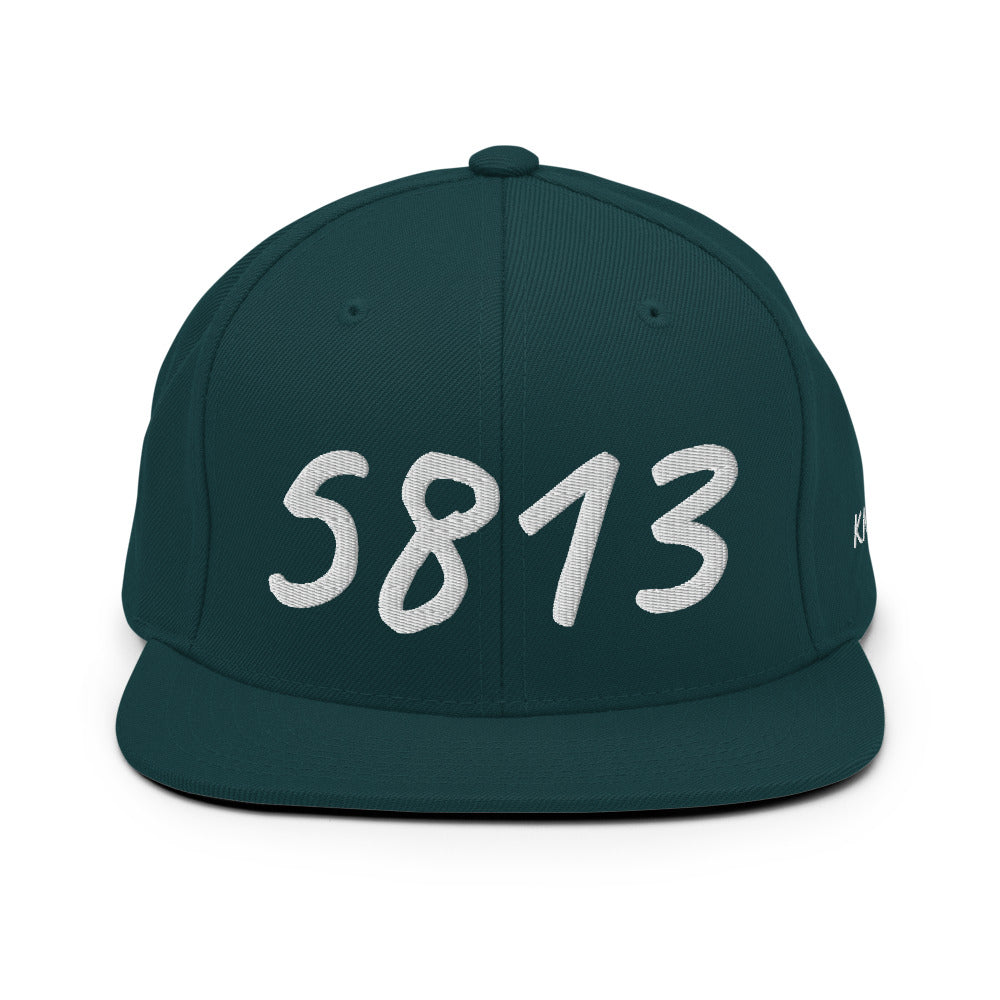 5813 In Pearl Embroidery on Classic Snapback Hat