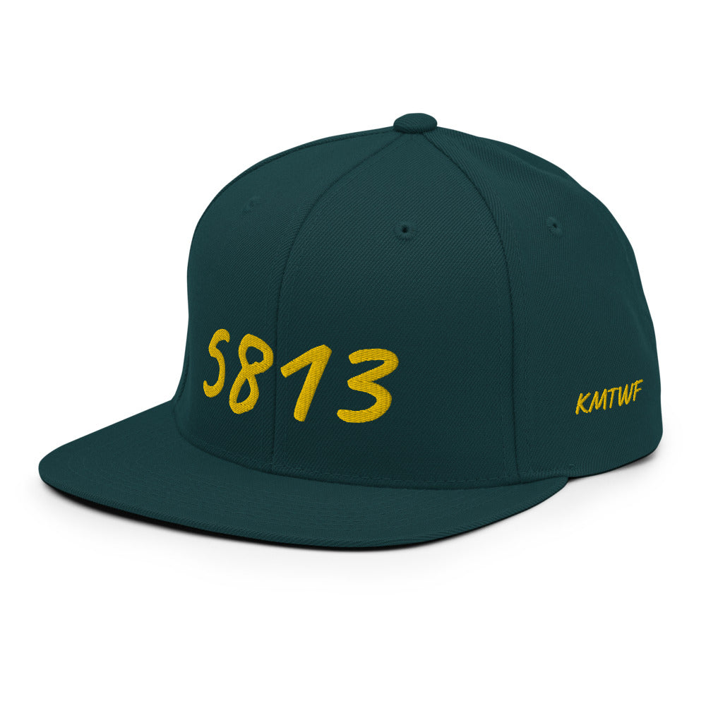 5813 In Gold Embroidery on Classic Snapback Hat