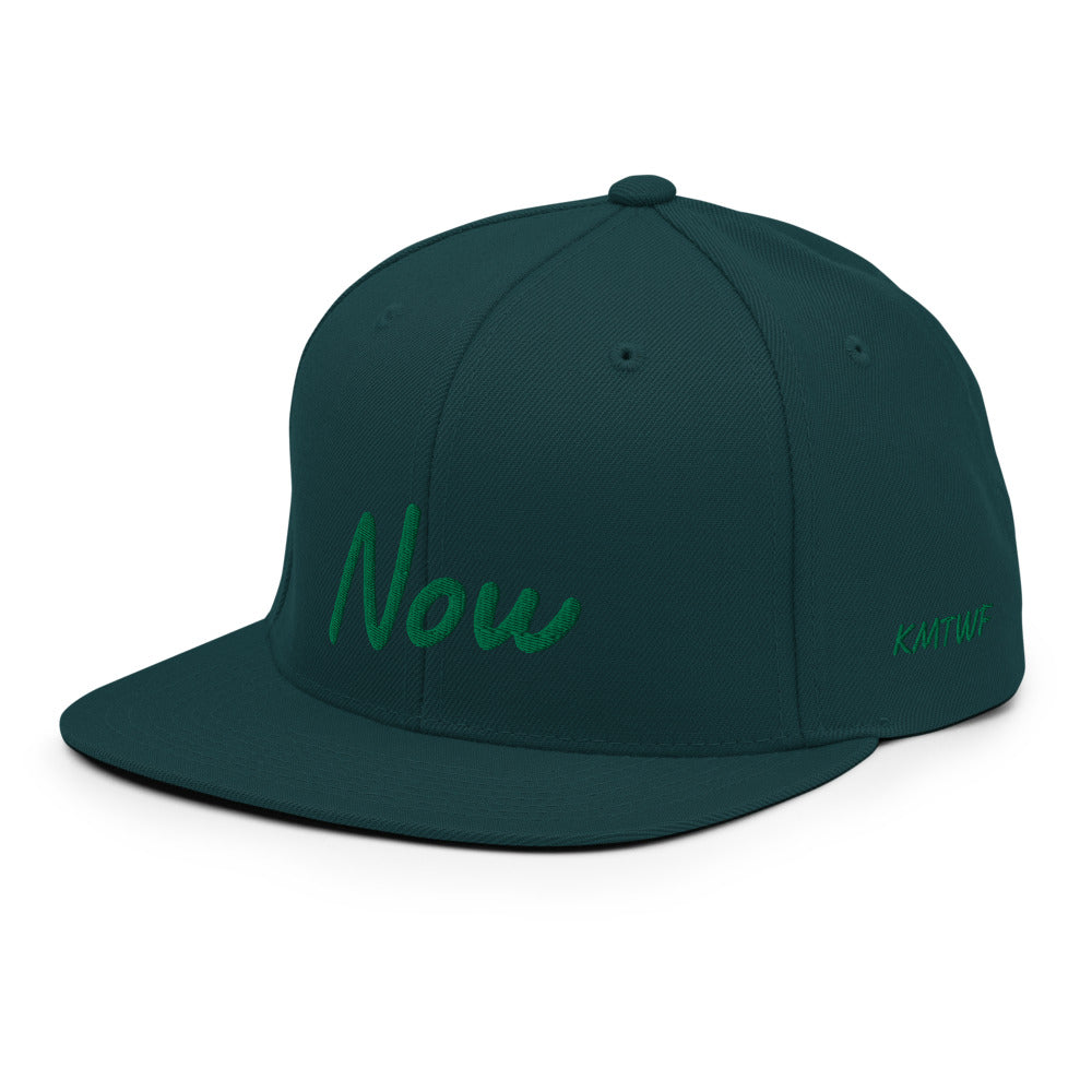 Now In Emerald Embroidery on Classic Snapback Hat