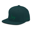 Joy In Emerald Embroidery on Classic Snapback Hat