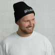 Wisdom In Marble Embroidery on Cuffed Beanie