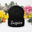 Inspire In Diamond Embroidery on Cuffed Beanie