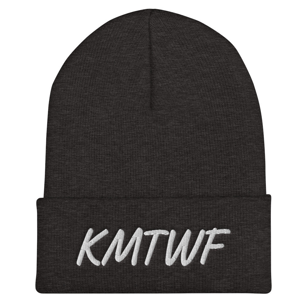 KMTWF In Pearl Embroidery on Cuffed Beanie