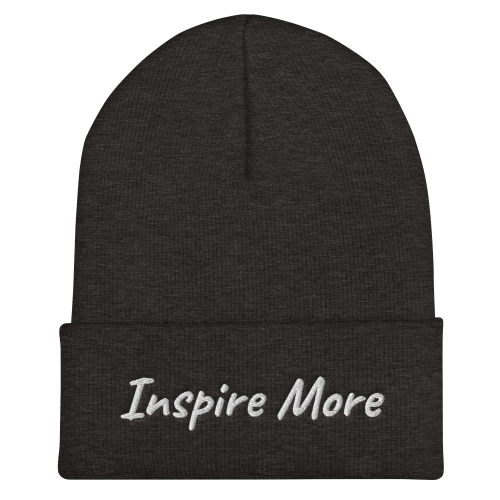 Inspire More In Diamond Embroidery on Cuffed Beanie