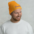 Truism In Amethyst Embroidery on Cuffed Beanie