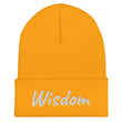 Wisdom In Marble Embroidery on Cuffed Beanie