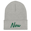 Now In Emerald Embroidery on Cuffed Beanie