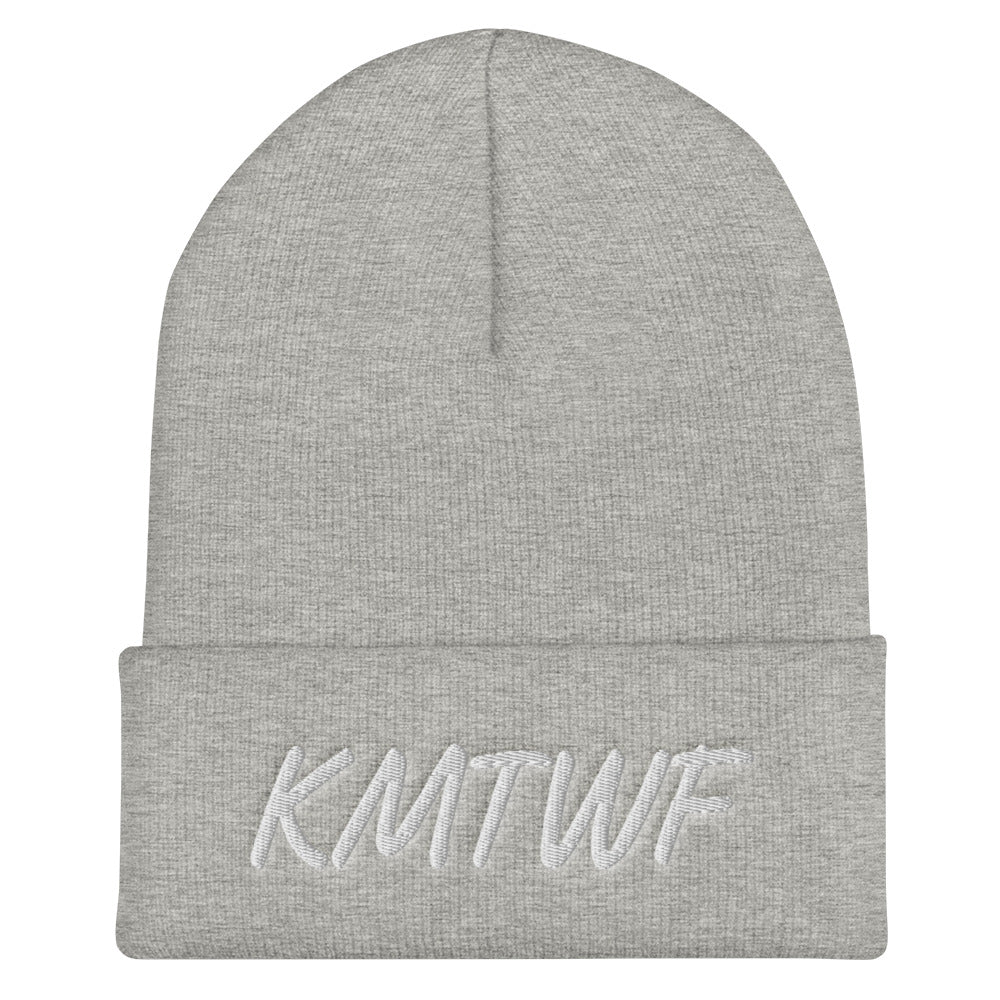 KMTWF In Pearl Embroidery on Cuffed Beanie