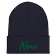 Now In Emerald Embroidery on Cuffed Beanie