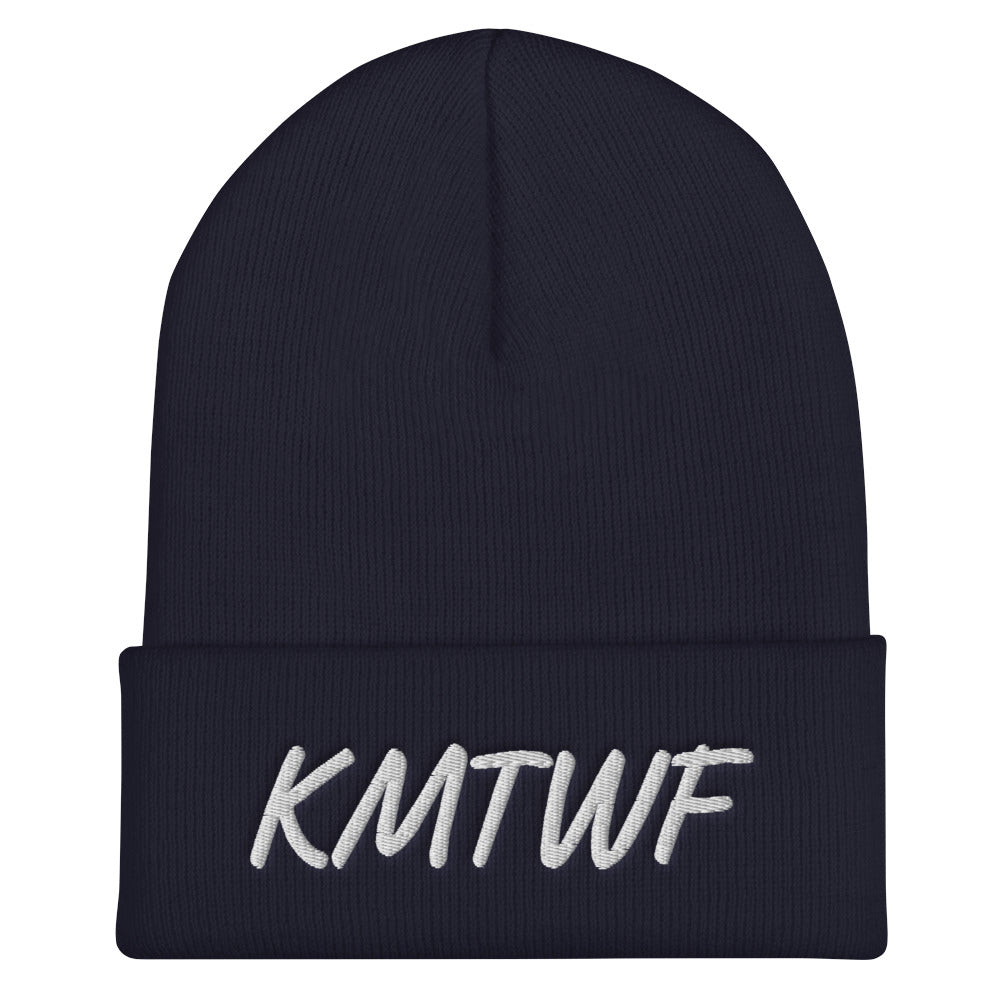 KMTWF In Pearl Embroidery on Cuffed Beanie