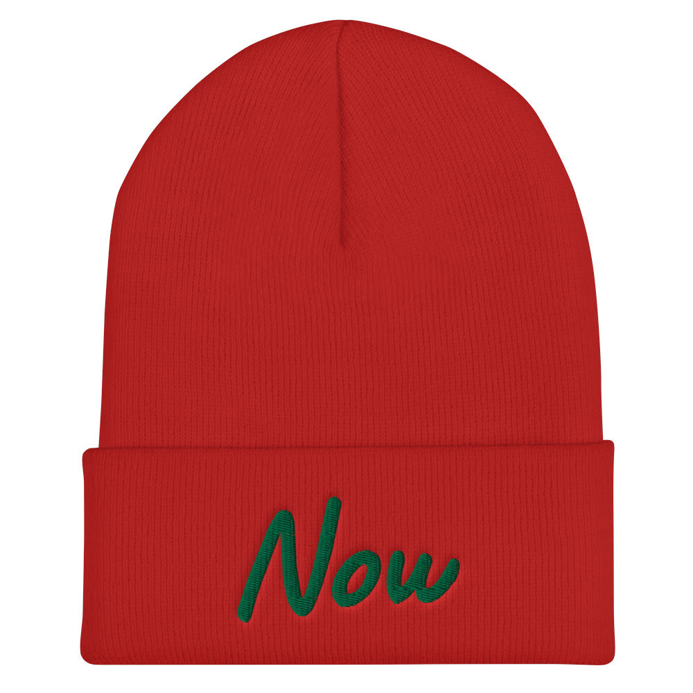 Now In Emerald Embroidery on Cuffed Beanie