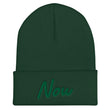 Now In Emerald Embroidery on Cuffed Beanie