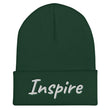 Inspire In Diamond Embroidery on Cuffed Beanie